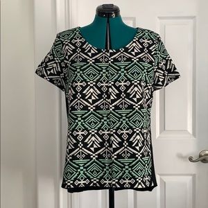 Anthropologie Jacquard Shirt XL